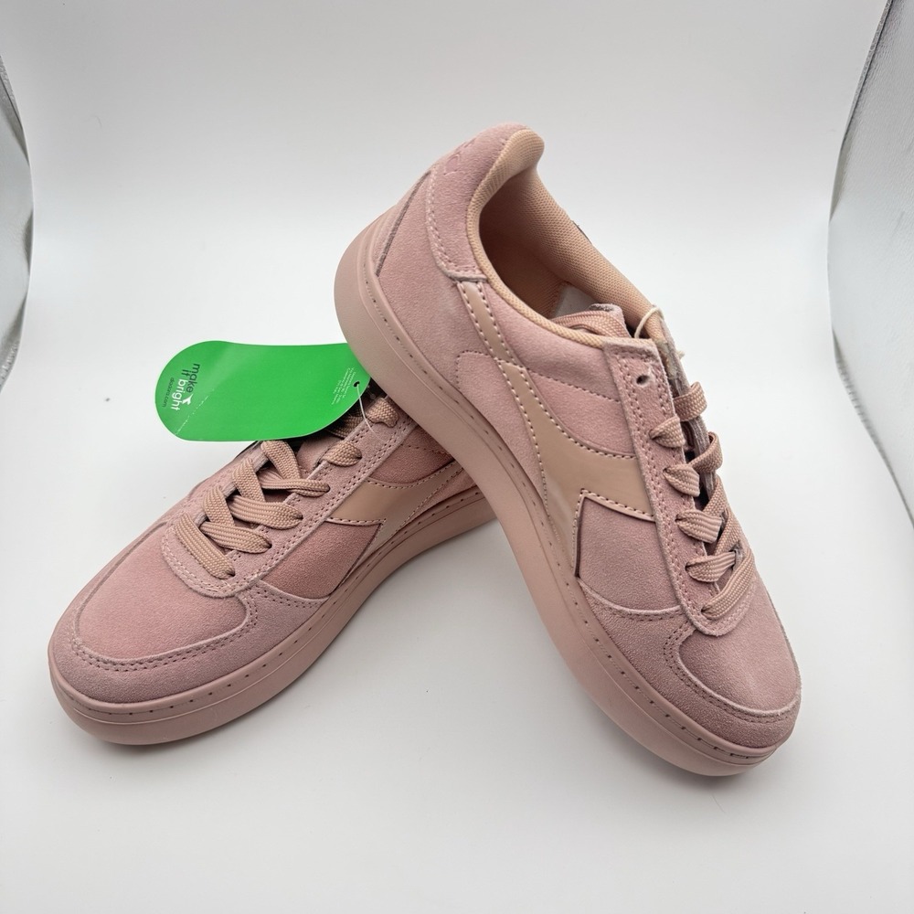 Diadora B.Elite Wide Nub Blush Pink Suede Sneakers  Womens‎ 6.5